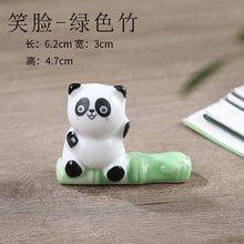 Load image into Gallery viewer, Chopstick holder / a lucky decoration in various patterns cat, panda, sakura, fish, etc.
