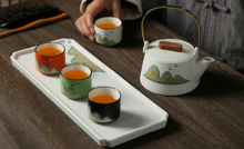 Load image into Gallery viewer, Hand printed Teapot Gift Set
