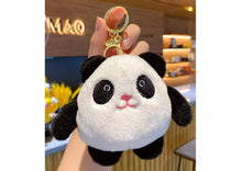 Load image into Gallery viewer, Fluffy Panda Keychain
