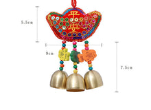 Load image into Gallery viewer, Chinese gold ingot wind chimes
