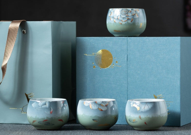 Lotus Tea Cup Gift Set