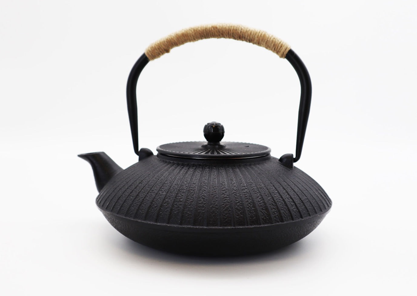 Japanese style cast iron teapot set | Black