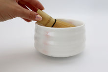 Load image into Gallery viewer, Japanese matcha tea ceremony kit with white bowl
