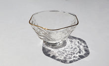 Load image into Gallery viewer, Gold frame glass tea cup
