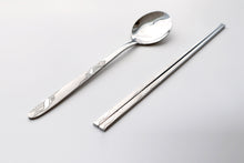 Load image into Gallery viewer, Korean Stainless Steel Spoon and Chopstick set
