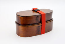 Load image into Gallery viewer, Japanese Wooden Bento Box | Double Layer
