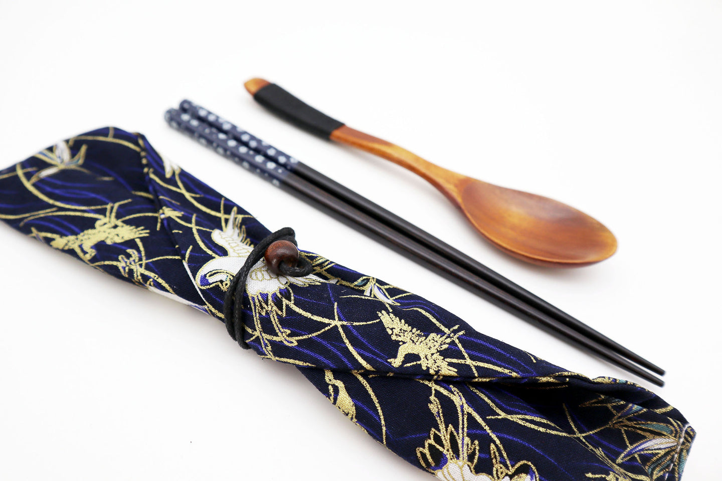 Crane Japanese Wood Chopsticks Set