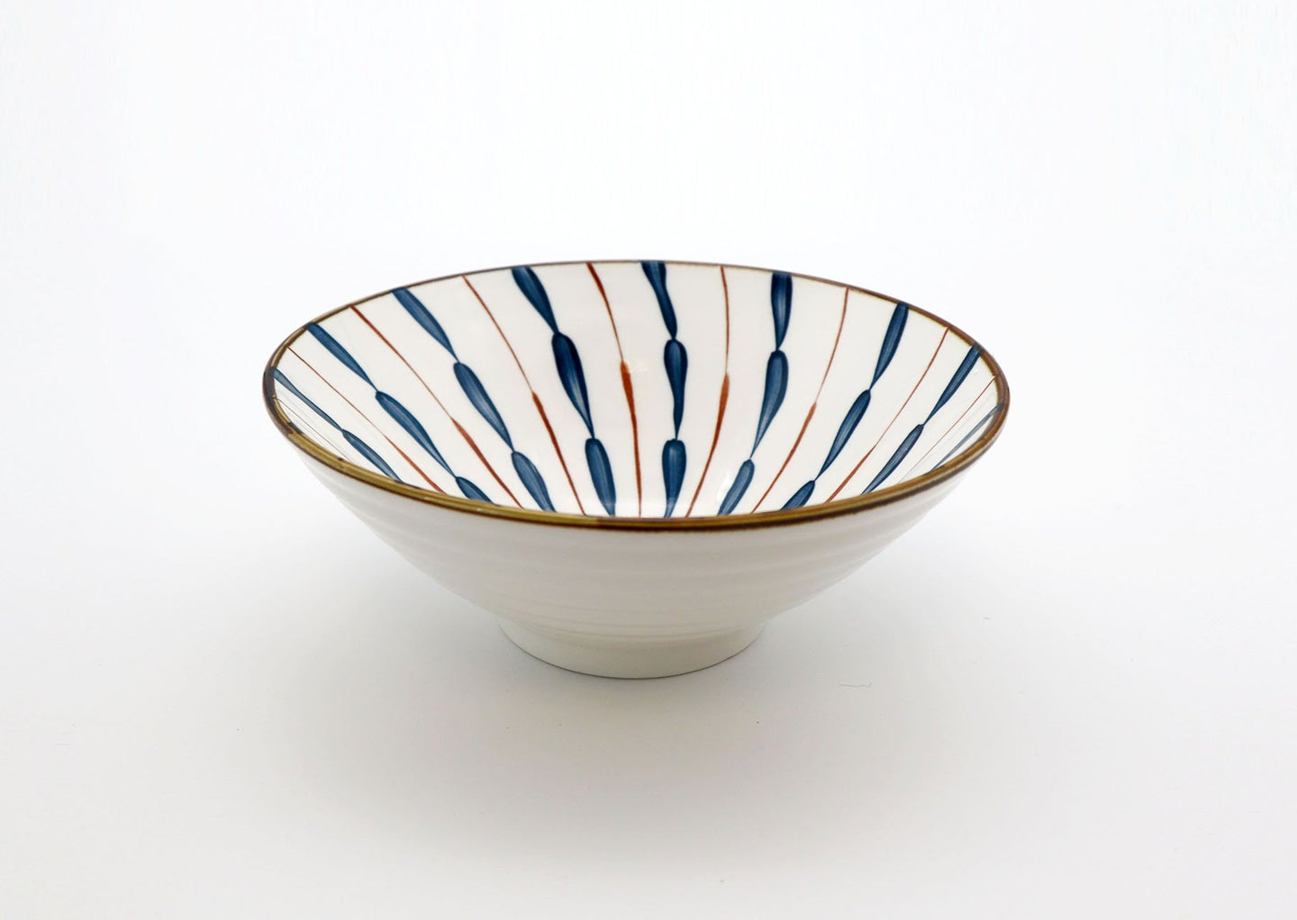 Ceramic Japanese ramen bowl | Traditional Japanese geometric Inspired Pattern