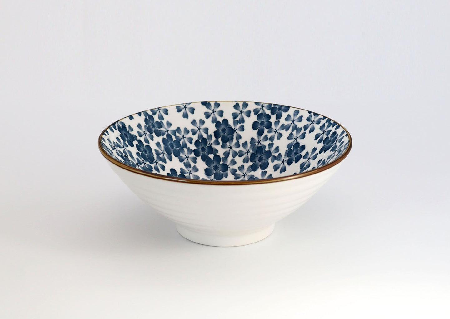 Ceramic Japanese ramen bowl | Traditional Japanese Sakura Inspired Pattern