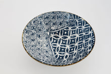 Load image into Gallery viewer, Ceramic Japanese ramen bowl | Traditional Japanese coin Inspired Pattern
