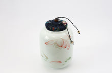 Load image into Gallery viewer, Hand painted lotus celadon storage jar
