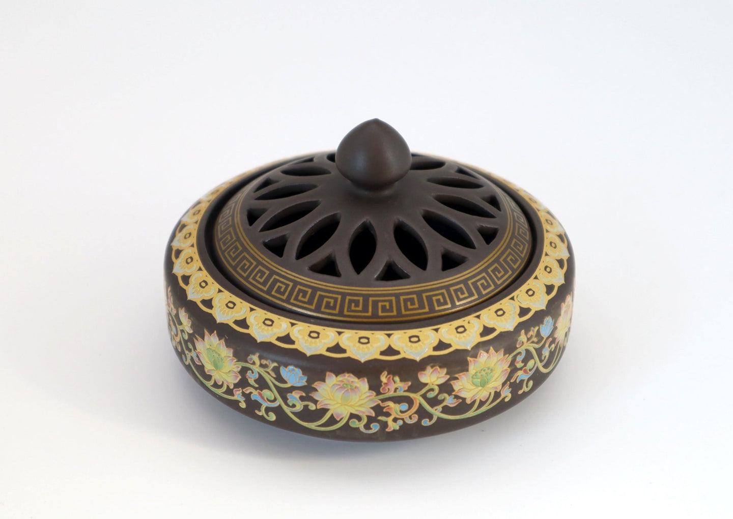 Ceramics lotus pattern incense burner