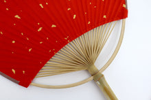Load image into Gallery viewer, Small Chinese Rice paper handmade fan
