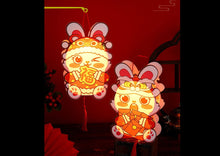 Load image into Gallery viewer, DIY Chinese lantern with battery operated LED light | Rabbit
