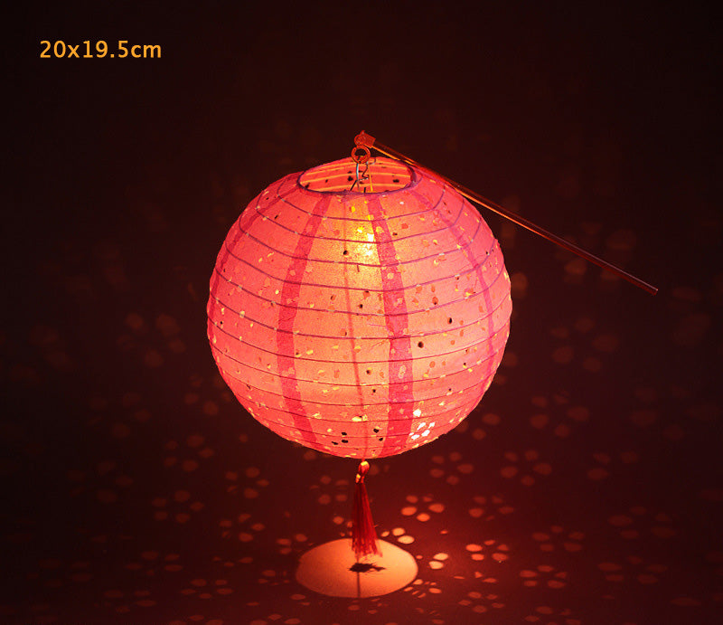 Chinese paper lantern with battery operated LED light