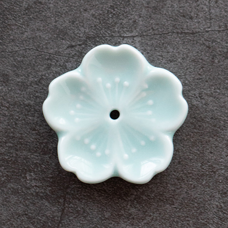 Ceramics sakura incense holder