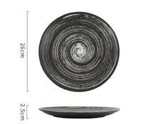 Load image into Gallery viewer, ZEN style round ceramic plate
