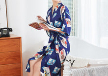 Load image into Gallery viewer, Women Nightgown Kimono Robes | Fan pattern
