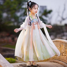 Load image into Gallery viewer, Hanfu-Summer dress for girls with rabbit pattern | Kids Fashion
