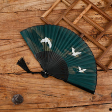 Load image into Gallery viewer, Chinese fan | the crane
