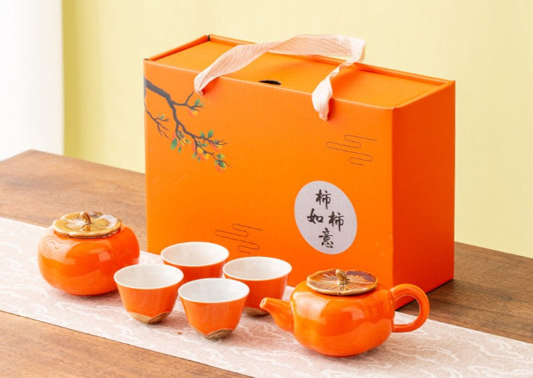 Persimmon Tea Cup Gift Set