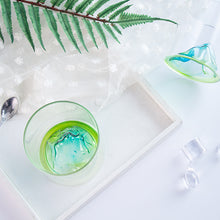 Load image into Gallery viewer, Mountain Shape 3D Hand blown Glass Tea Cup
