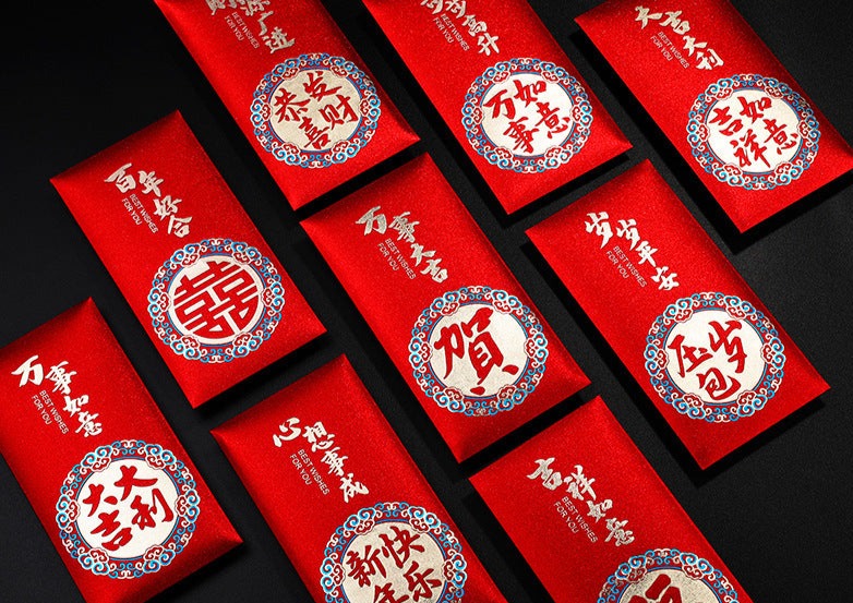 6pcs Chinese Red envelopes