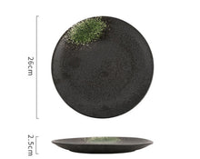 Load image into Gallery viewer, ZEN style round ceramic plate
