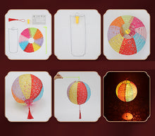 Load image into Gallery viewer, Chinese paper lantern with battery operated LED light
