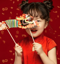 Load image into Gallery viewer, DIY Chinese dragon handmade paper art kids toy
