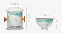 Load image into Gallery viewer, Hand Painted Tea Cup Gift Set
