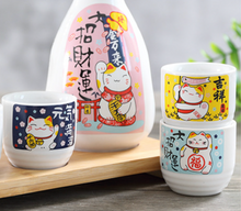 Load image into Gallery viewer, Ceramic Japanese style Sake Set | Maneki-neko
