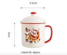 Load image into Gallery viewer, Ceramic lucky retro mug | The year of rabbit | Surprise box
